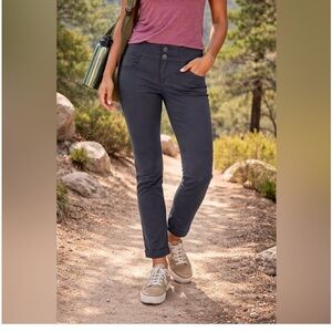 Toad&Co Flextime Blue Nylon Blend Performance Skinny Pants